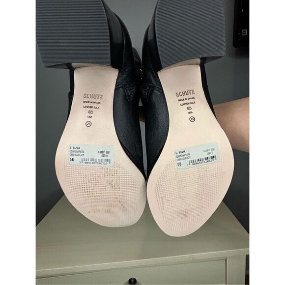 Schutz Women's S-Sivana Block Heels Over the Knee‎ Boot Black Size 5B - Picture 7 of 9